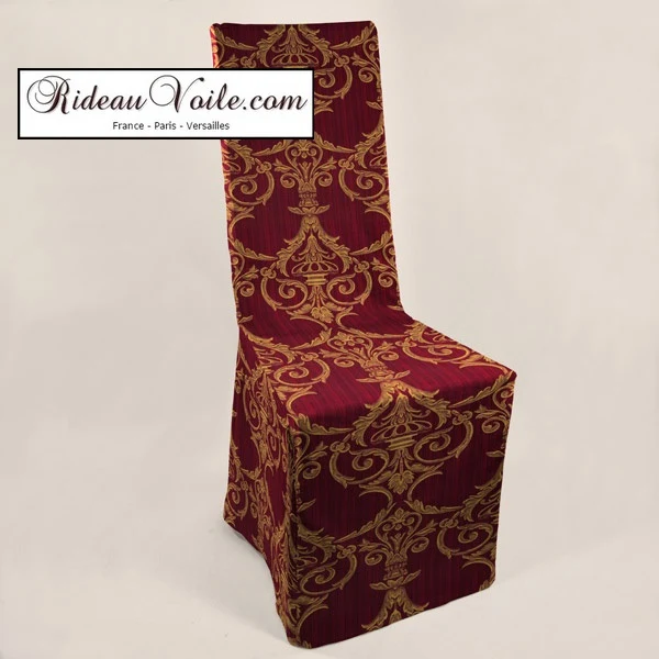 French fabrics jacquard upholsterer interior Tissu Baroque damasco ameublement mètre