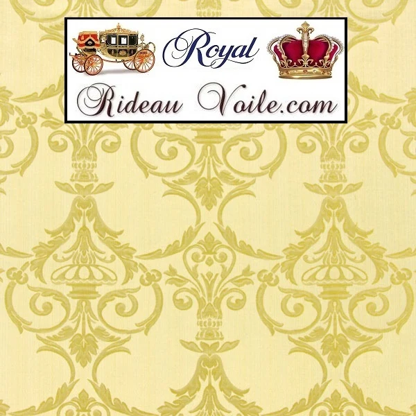 Tissu Jacquard Baroque ornement florale tissu ameublement mètre rideau Rideauvoile
