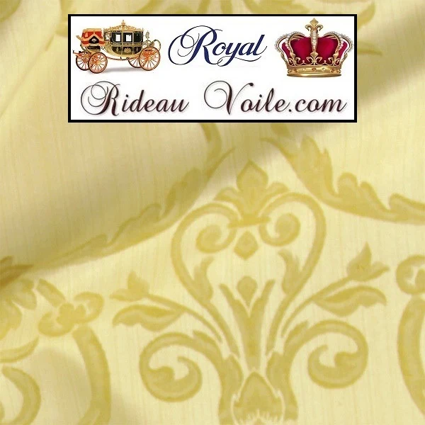 Tissu Jacquard Baroque ornement florale tissu ameublement mètre rideau Rideauvoile