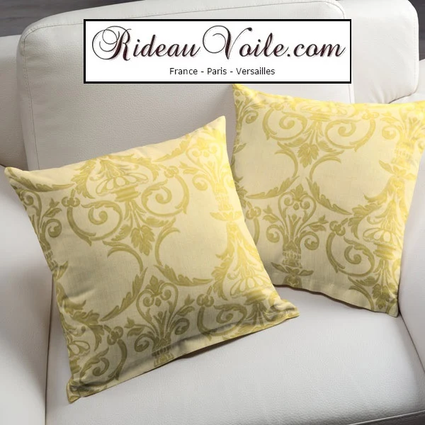 Tissu Jacquard Baroque ornement florale tissu ameublement mètre rideau Rideauvoile