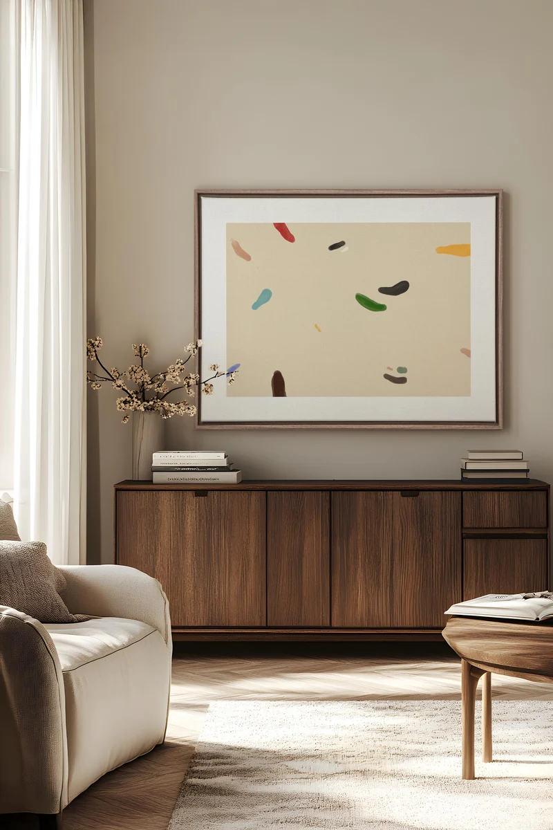 WATERCOLOR DRIFT, Oeuvre sur toile étirée