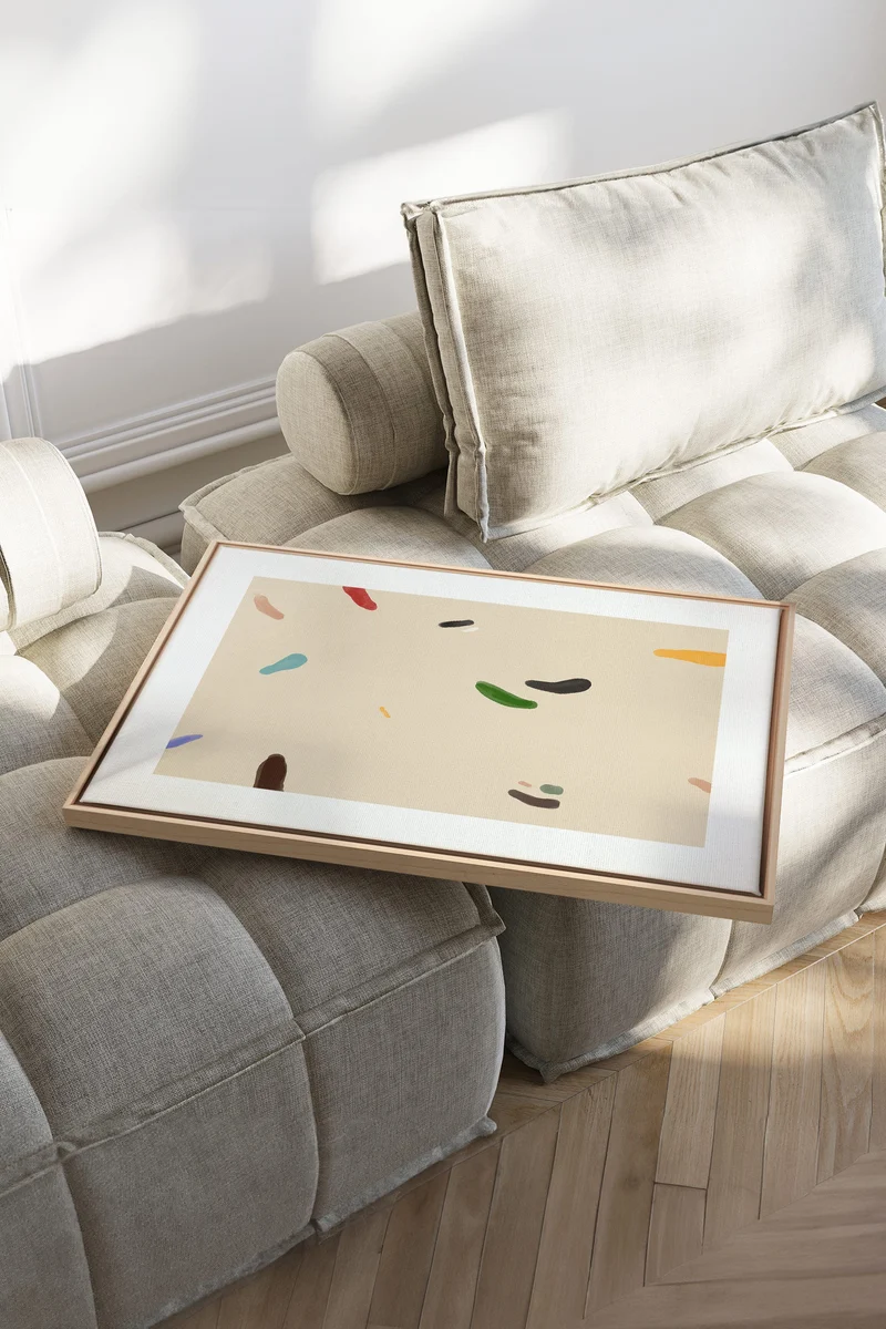 WATERCOLOR DRIFT, Oeuvre sur toile étirée