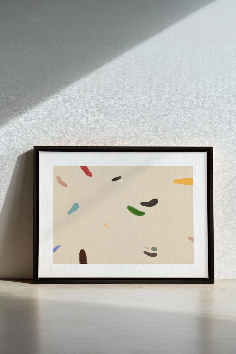 WATERCOLOR DRIFT, Oeuvre sur toile étirée