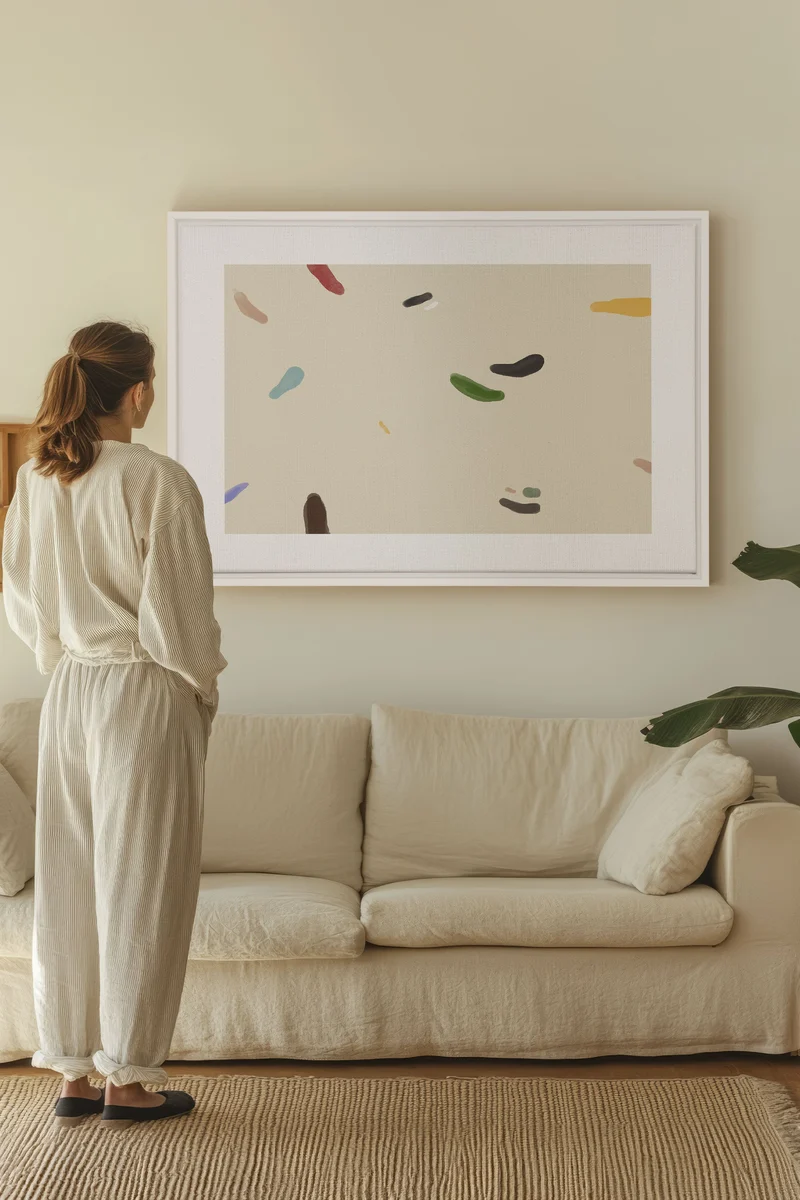 WATERCOLOR DRIFT, Oeuvre sur toile étirée