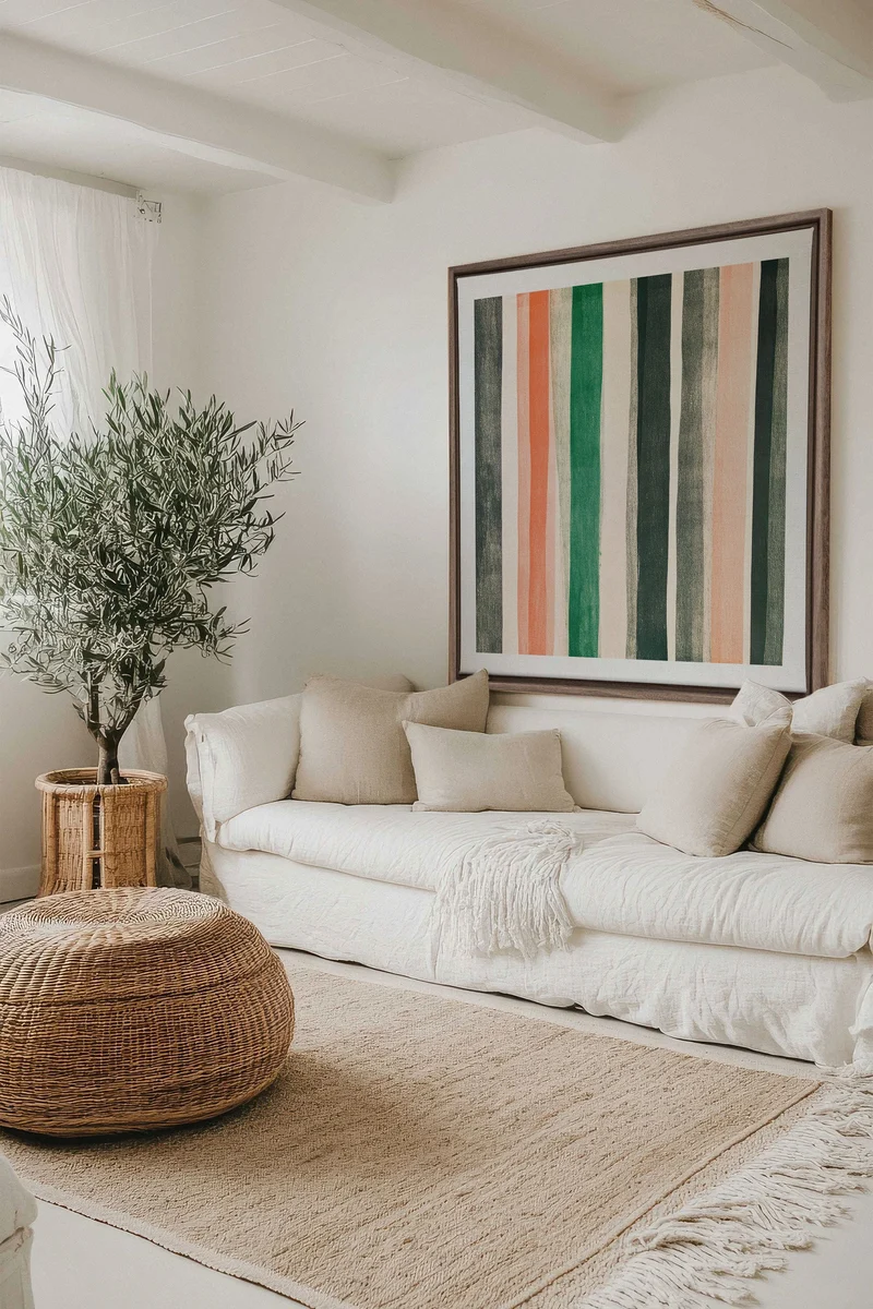 NATURAL LINES, Oeuvre sur toile étirée