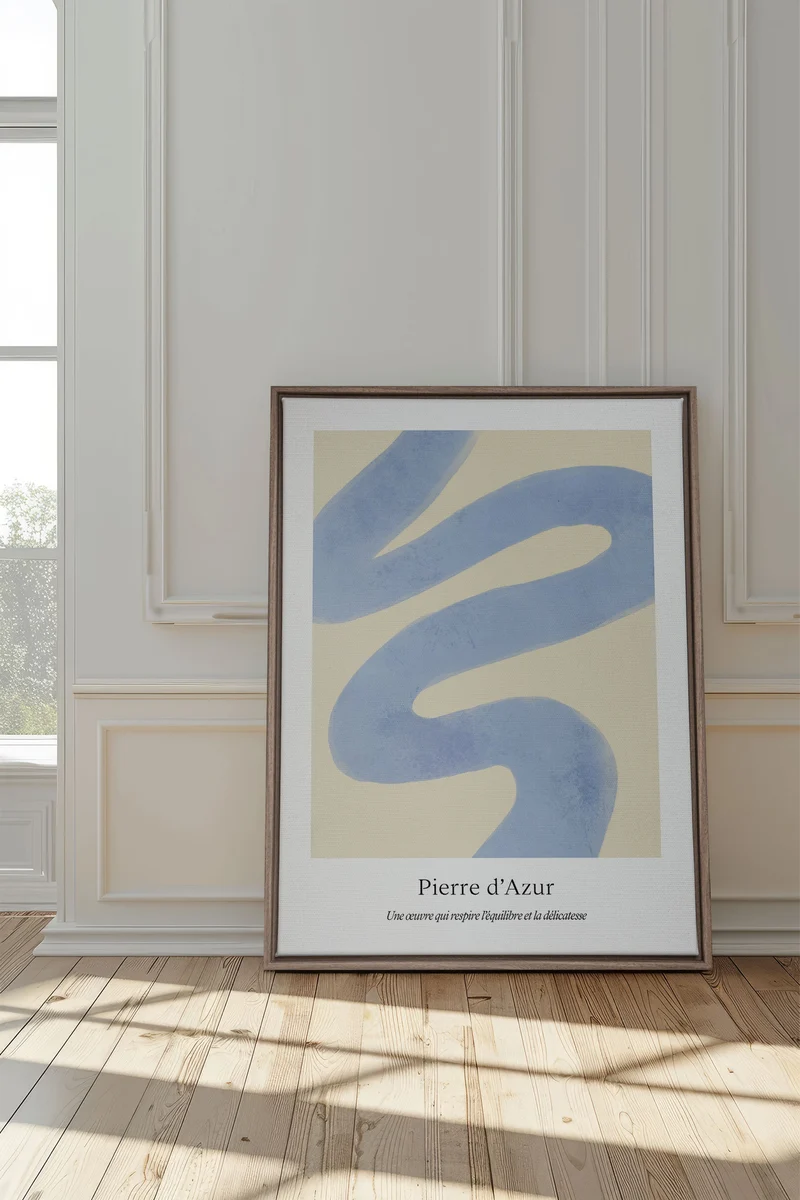 PIERRE D'AZUR, Oeuvre sur toile étirée