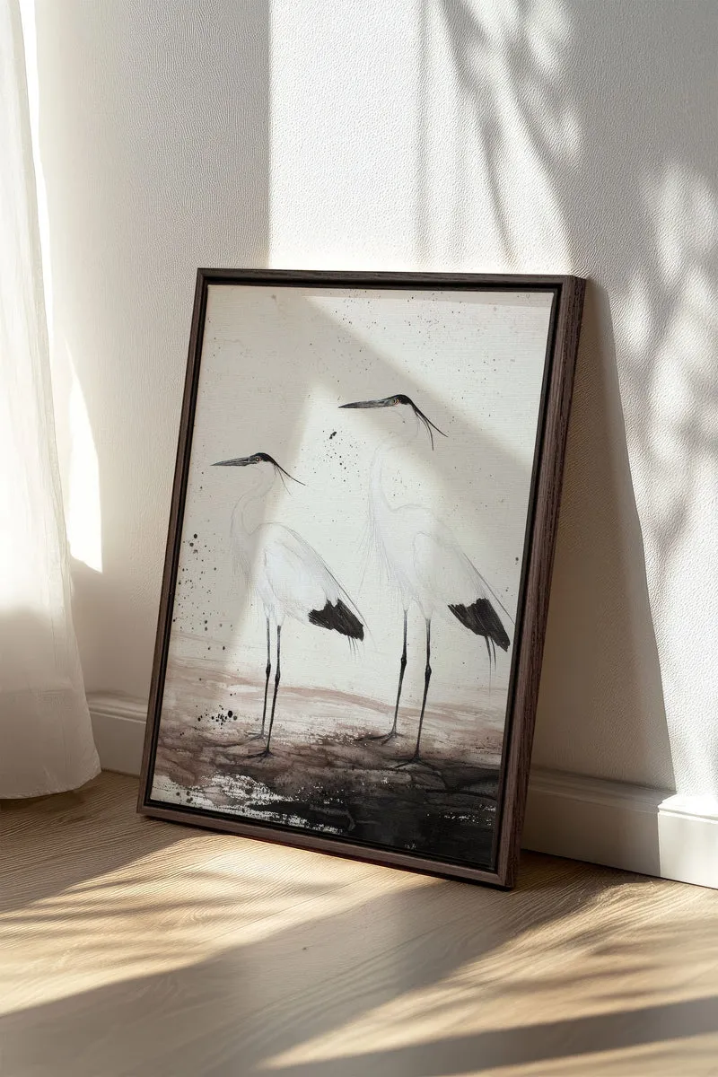 DANSE DES PLUMES, Œuvre sur toile étirée