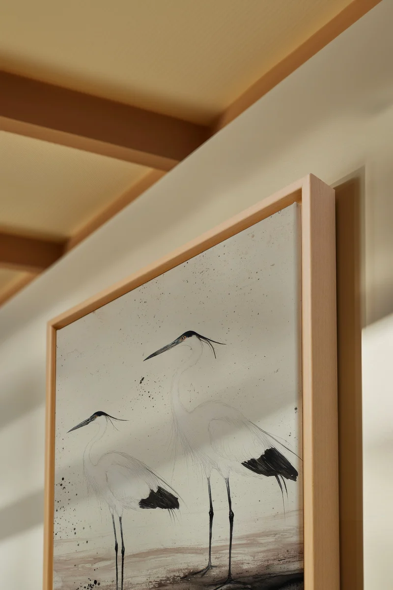 DANSE DES PLUMES, Œuvre sur toile étirée