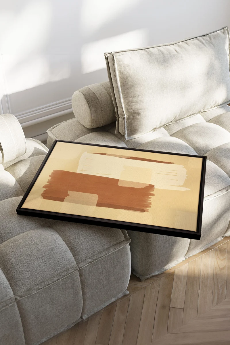 TOILE DU DÉSERT, Oeuvre sur toile étirée