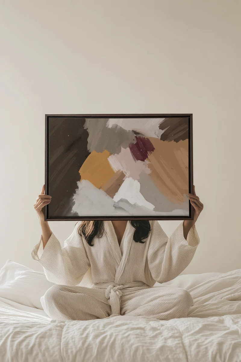 ÉLAN CRÉATIF, Oeuvre sur toile étirée