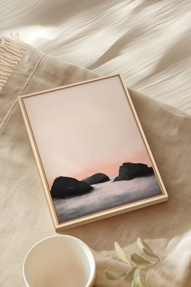 TWILIGHT GLOW, Oeuvre sur toile étirée