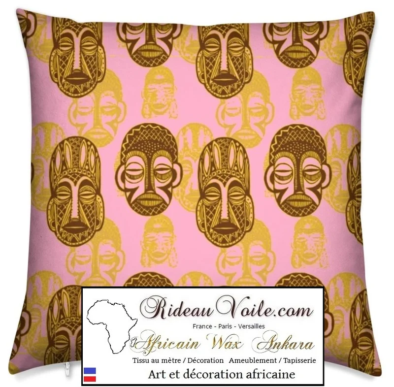 Tissu ameublement imprimé Africain au mètre rideau voilage couette tapisserie