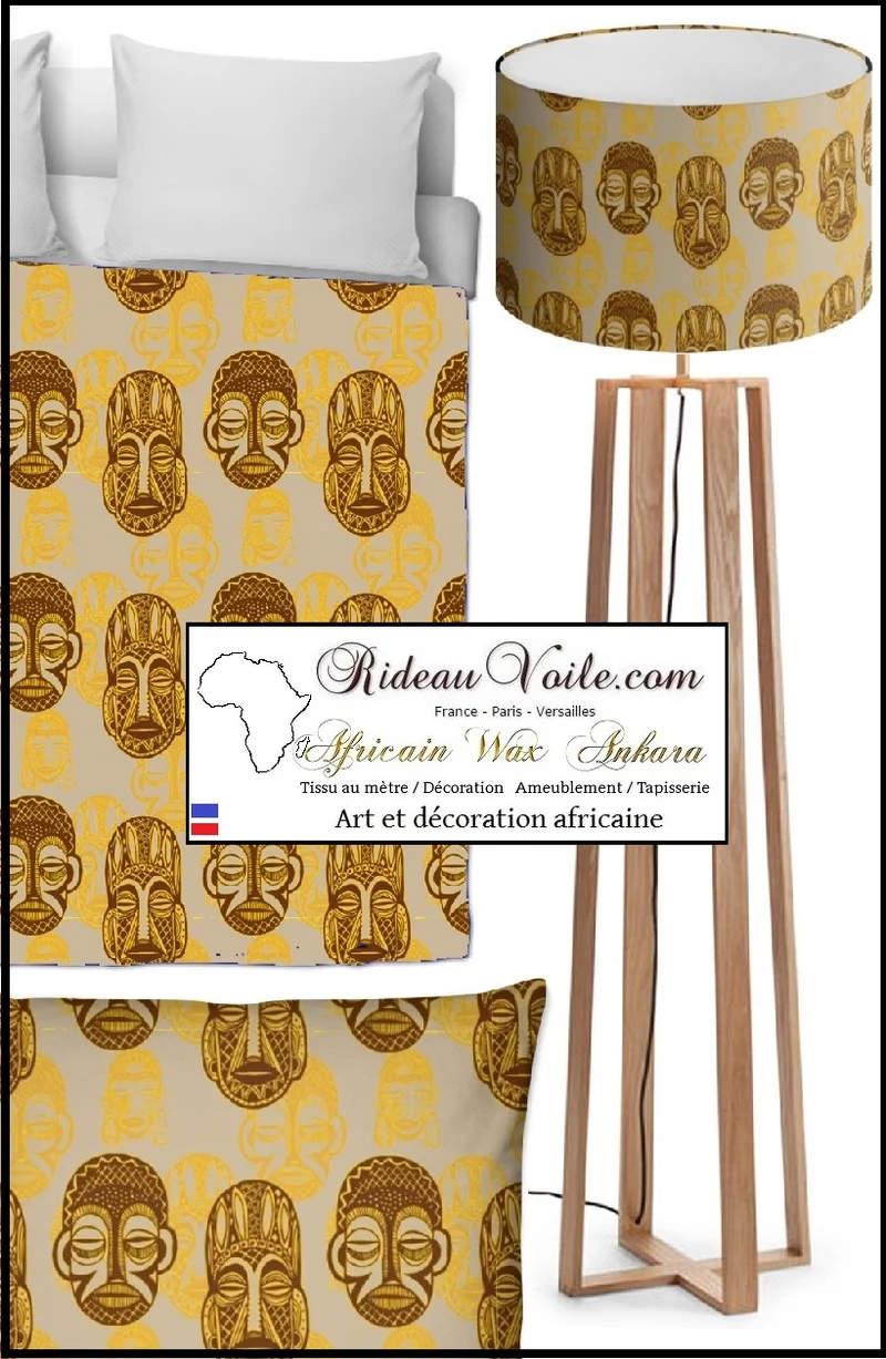 Tissu ameublement imprimé Africain mètre fourniture accessoire décoration rideau