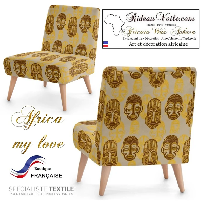 Tissu ameublement imprimé Africain mètre fourniture accessoire décoration rideau