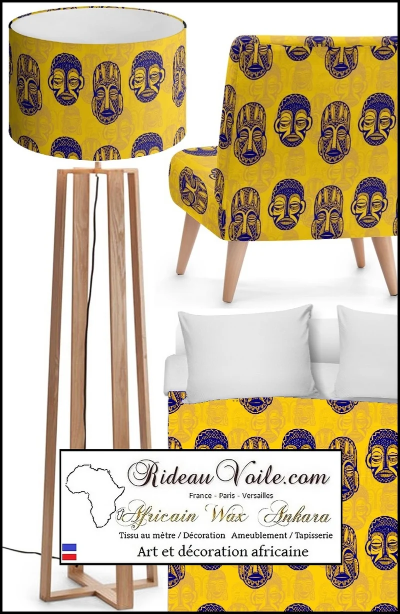 Tissu ameublement imprimé Africain mètre Ankara traditional home interior african