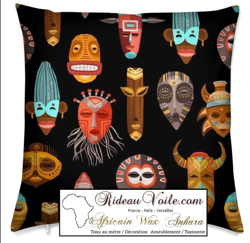 Tissu motif Africain ameublement mètre rideau African Interior Design Furniture Decor