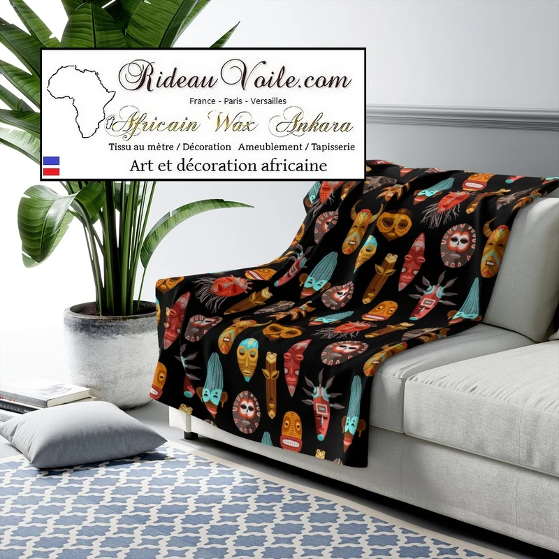 Tissu motif Africain ameublement mètre rideau African Interior Design Furniture Decor