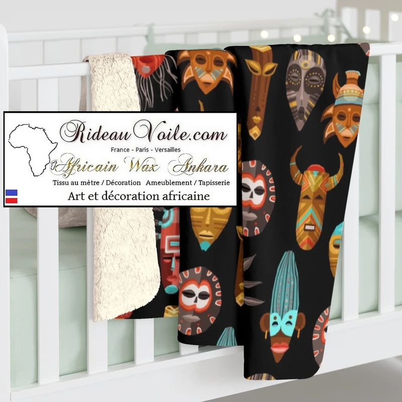 Tissu motif Africain ameublement mètre rideau African Interior Design Furniture Decor