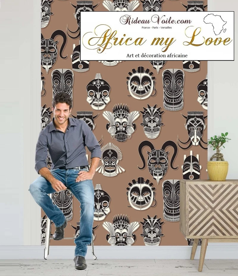 Tissu ameublement design Africain mètre Ankara Wax home interior african style