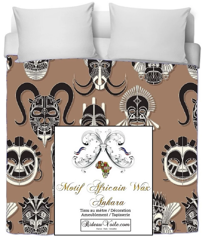 Tissu ameublement design Africain mètre Ankara Wax home interior african style