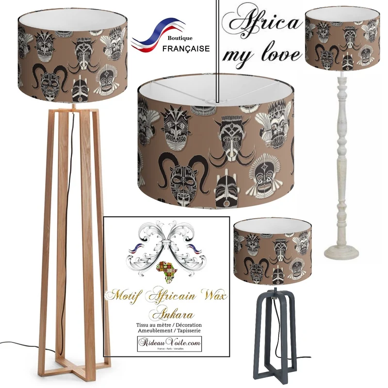 Tissu ameublement design Africain mètre Ankara Wax home interior african style