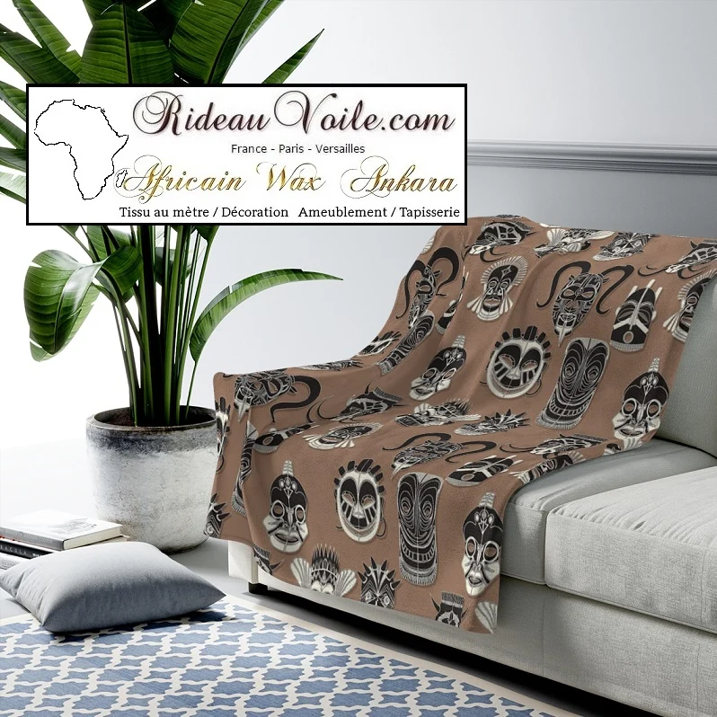 Tissu ameublement design Africain mètre Ankara Wax home interior african style
