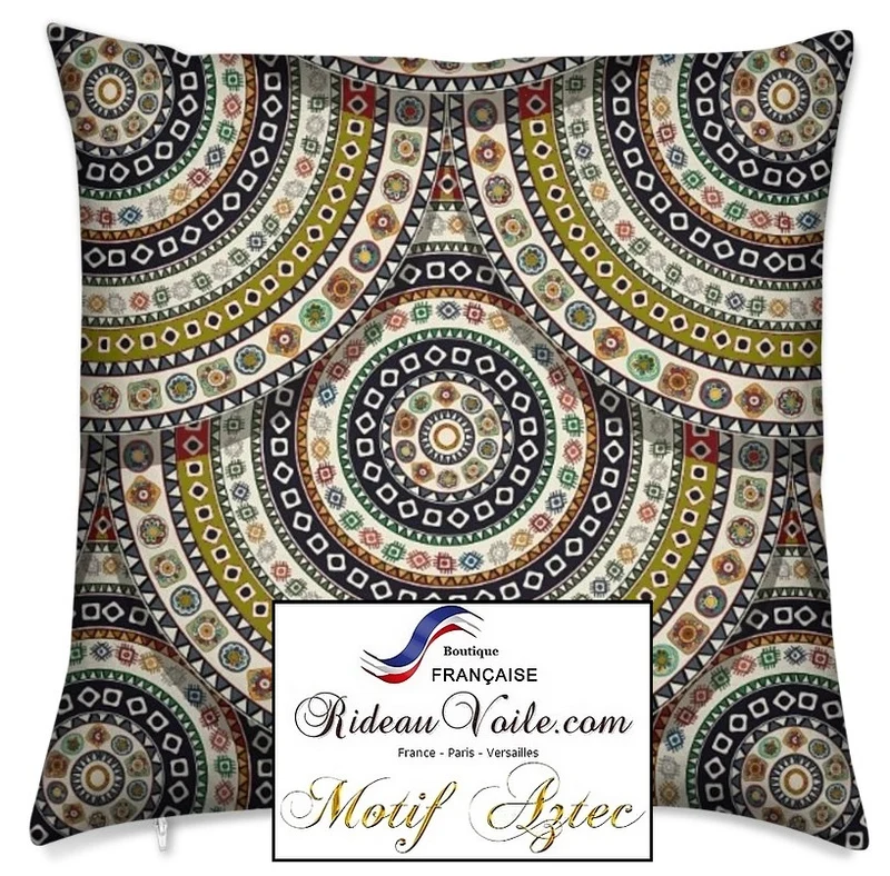 Tissu ameublement ethnique Aztèque mètre rideau coussin couette voilage Mexicain