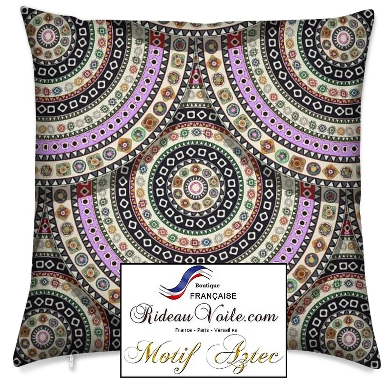Tissu ameublement motif Kilim imprimé ethnique Aztèque mètre rideau coussin