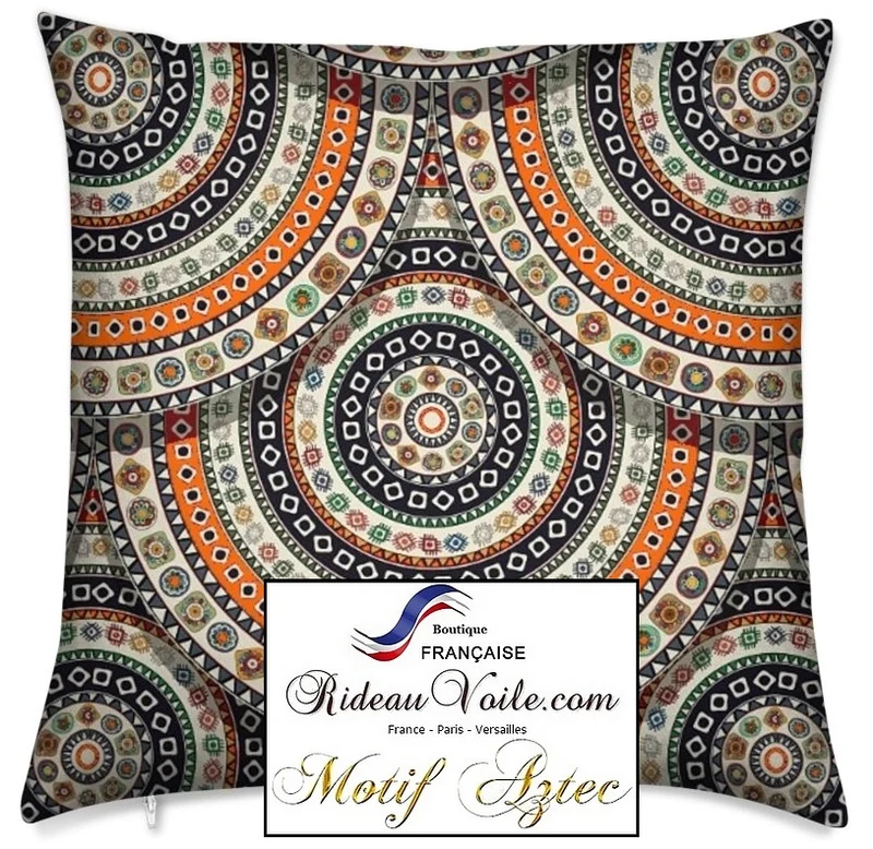 Tissu ameublement ethnique Aztèque mètre rideau coussin couette couverture