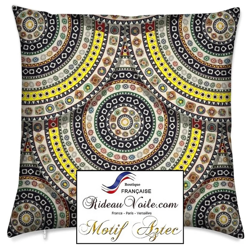 Tissu ameublement ethnique imprimé Aztèque mètre rideau coussin couette