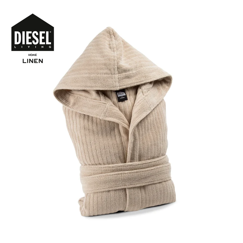 Accappatoio con Cappuccio solid diesel in Cotone 380 gr/mq