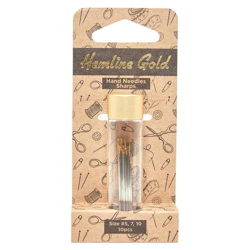 HEMLINE GOLD | Aiguilles pointues à coudre à la main (Paquet de 10)