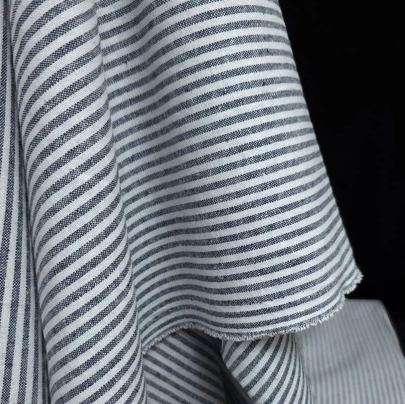 Tissu Essex en Lin et Coton Tissé Teint | Classic Wovens | Rayures | Robert Kaufman