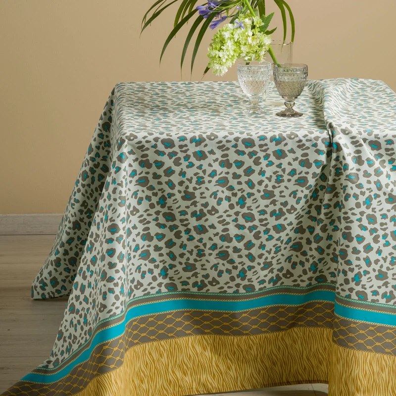 Telo arredo Copridivano Grandecor leopard Moderno in Cotone