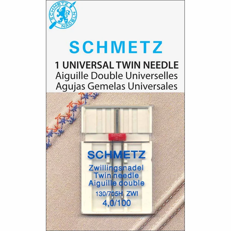 SCHMETZ | Aiguille Double Universelles | 100/16 | 4mm