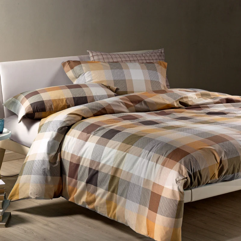 Completo Copripiumino scotland Tartan Club in Cotone