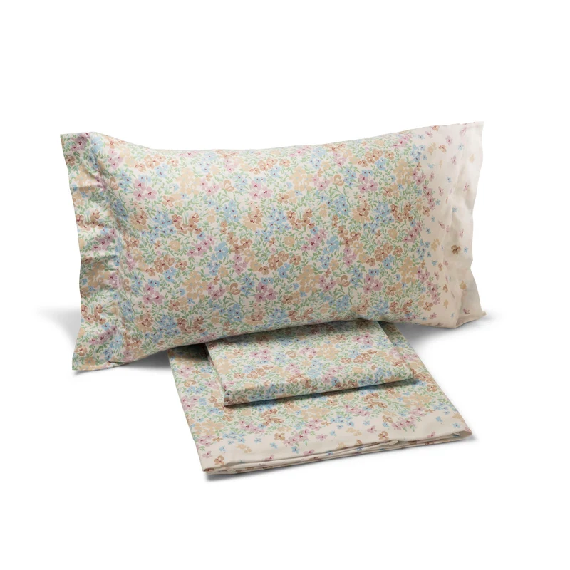 Completo Lenzuola harmony Floreale in Flanella