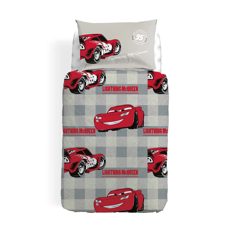 Completo Copripiumino in Cotone Cars 95 Cartoons Ragazzo
