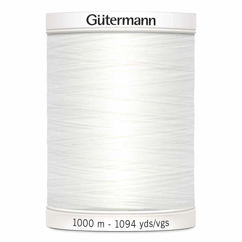 Gütermann | Fil Tout Coudre | 1000 m | #020 | Nouveau Blanc