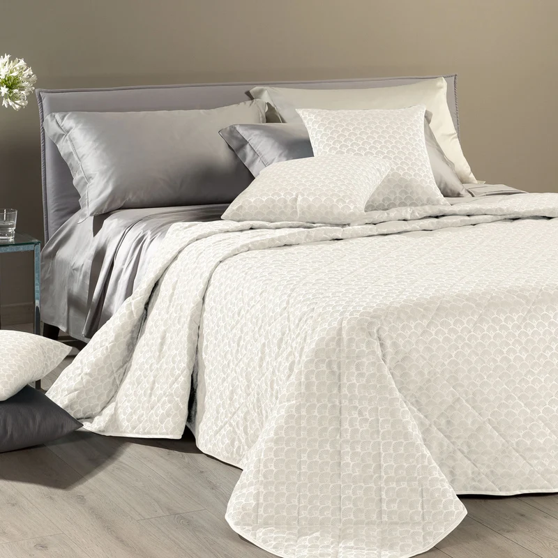 Copriletto Trapuntato in Raso Jacquard Mistral Dreaming Shabby Chic