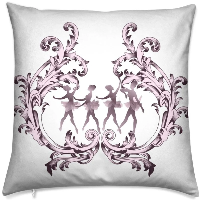 Tissu Baroque au mètre rideau motif silhouette danseuse couette Fabric Ballerina meter