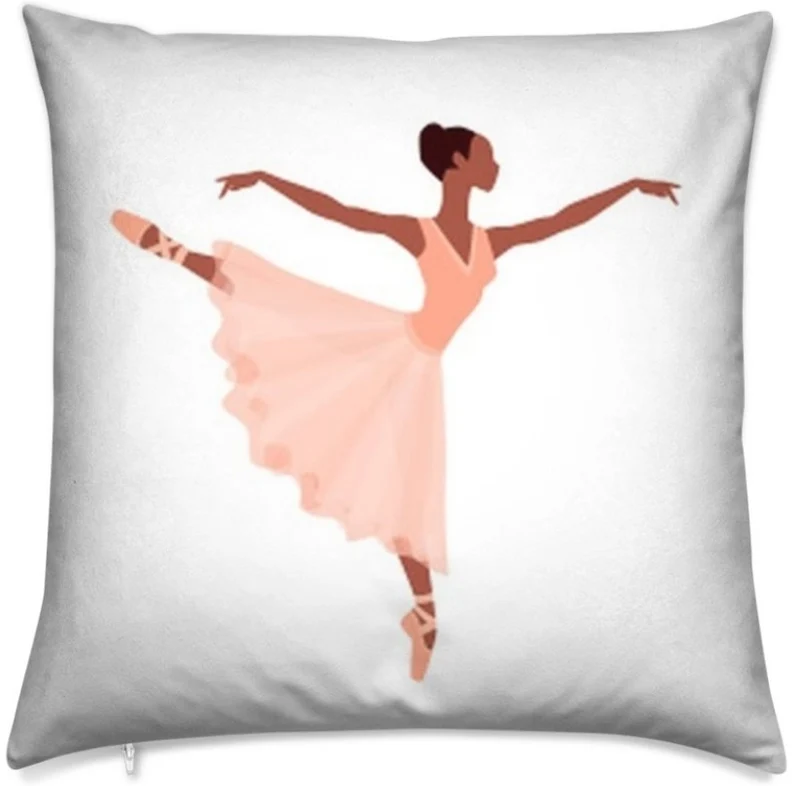 Décoration tissu au mètre rideau couette motif imprimé danseuse étoile Ballet