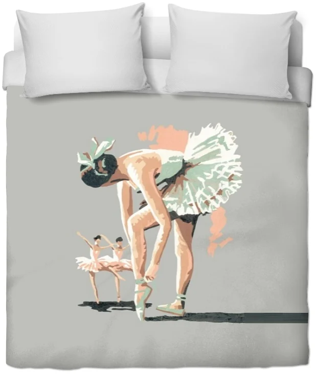 Tissu ameublement mètre rideau couette motif Danseuse étoile Fabric Ballerina pattern