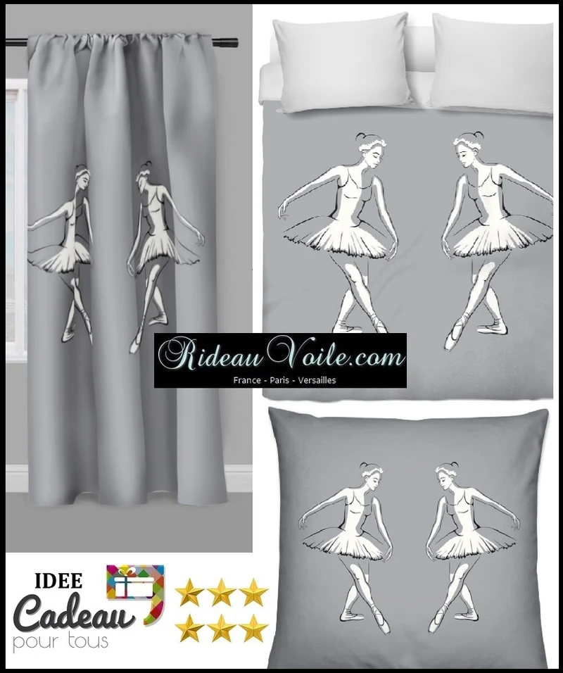 Tissu au mètre motif imprimé danseuse étoile Tutu justaucorps rideau couette voilage