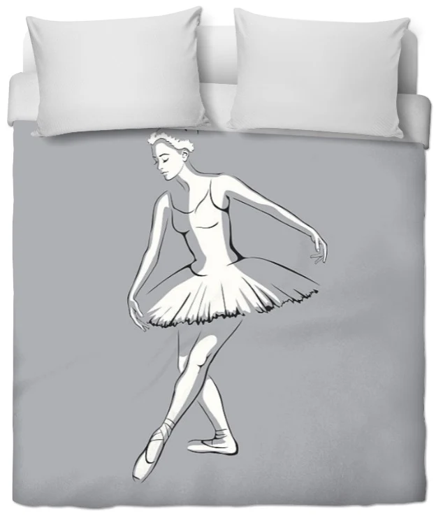 Tissu ameublement mètre danseuse rideau couette Fabric Ballerina pattern curtain