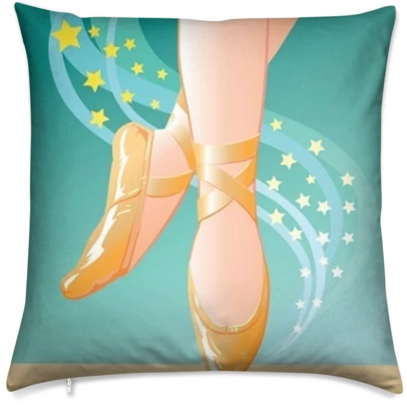 Motif tissu mètre danseuse rideau couette coussin chausson danse pointe Or satin