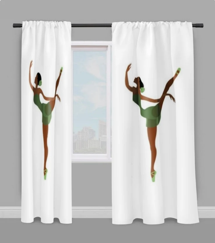 Tissu au mètre rideau couette motif danseuse étoile Ballet Tänzer bedruckter Stoff