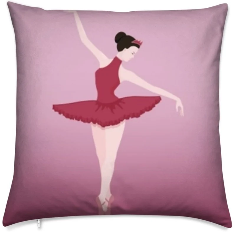 Motif tissu au mètre imprimé danseuse étoile classique rideau couette voilage rouge