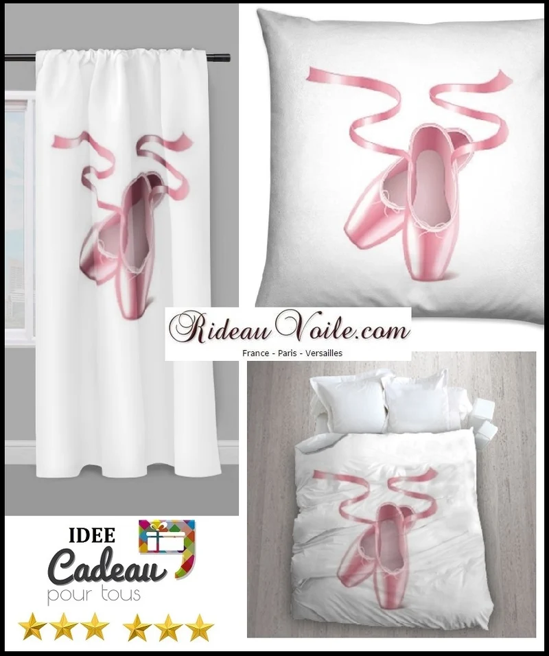 Boutique tissu mètre imprimé danseuse étoile Pointe chausson Ballerina tessuto