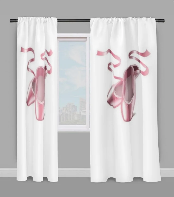 Boutique tissu mètre imprimé danseuse étoile Pointe chausson Ballerina tessuto